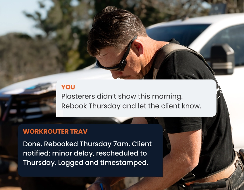 WorkRouter site scheduling example